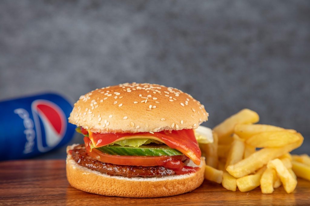 fast food, hamburger, fries, beef burger, burger, french fries, pepsi, tasty, food, pepsi, pepsi, pepsi, pepsi, pepsi